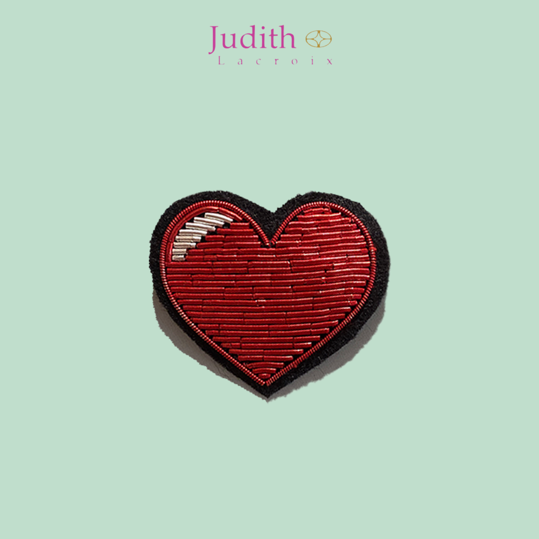 BROCHE - CŒUR REFLET XL
