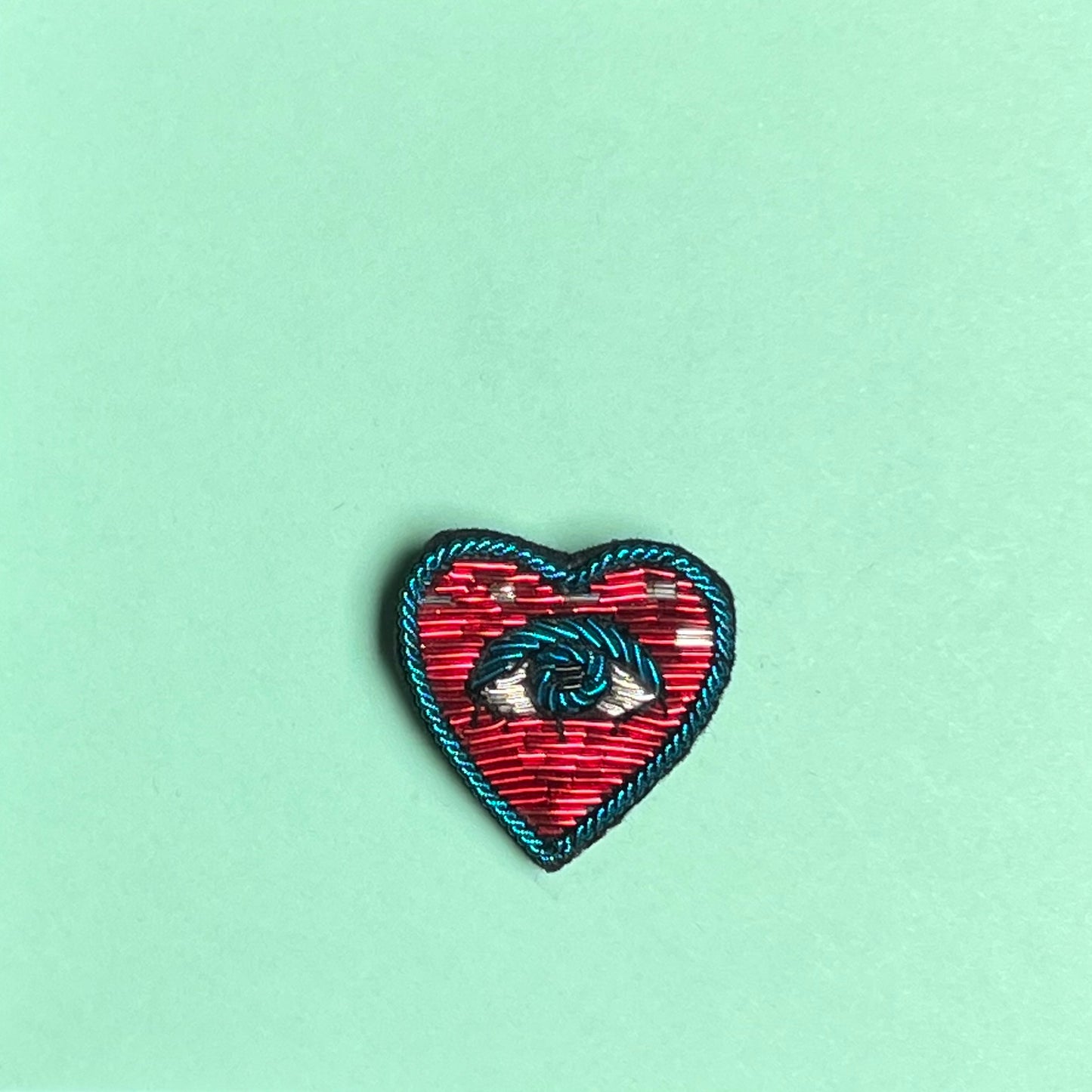 BROCHE - CŒUR ŒIL