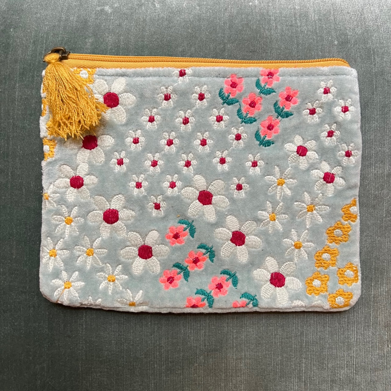 POCHETTE FLEUR BLEU