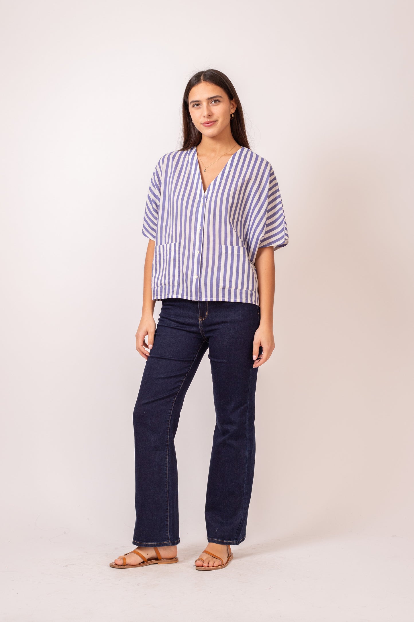 CHEMISE ALTIA RAYURE BLEU