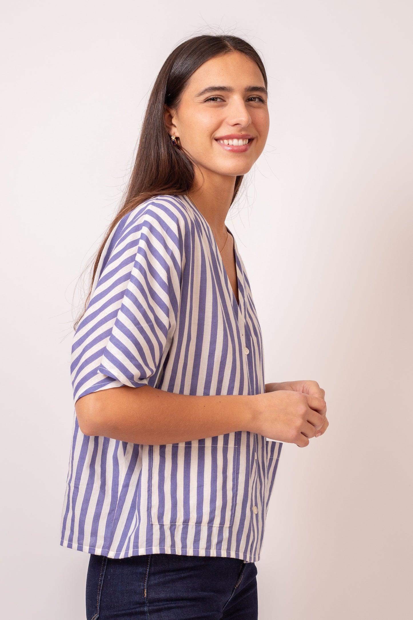 CHEMISE ALTIA RAYURE BLEU
