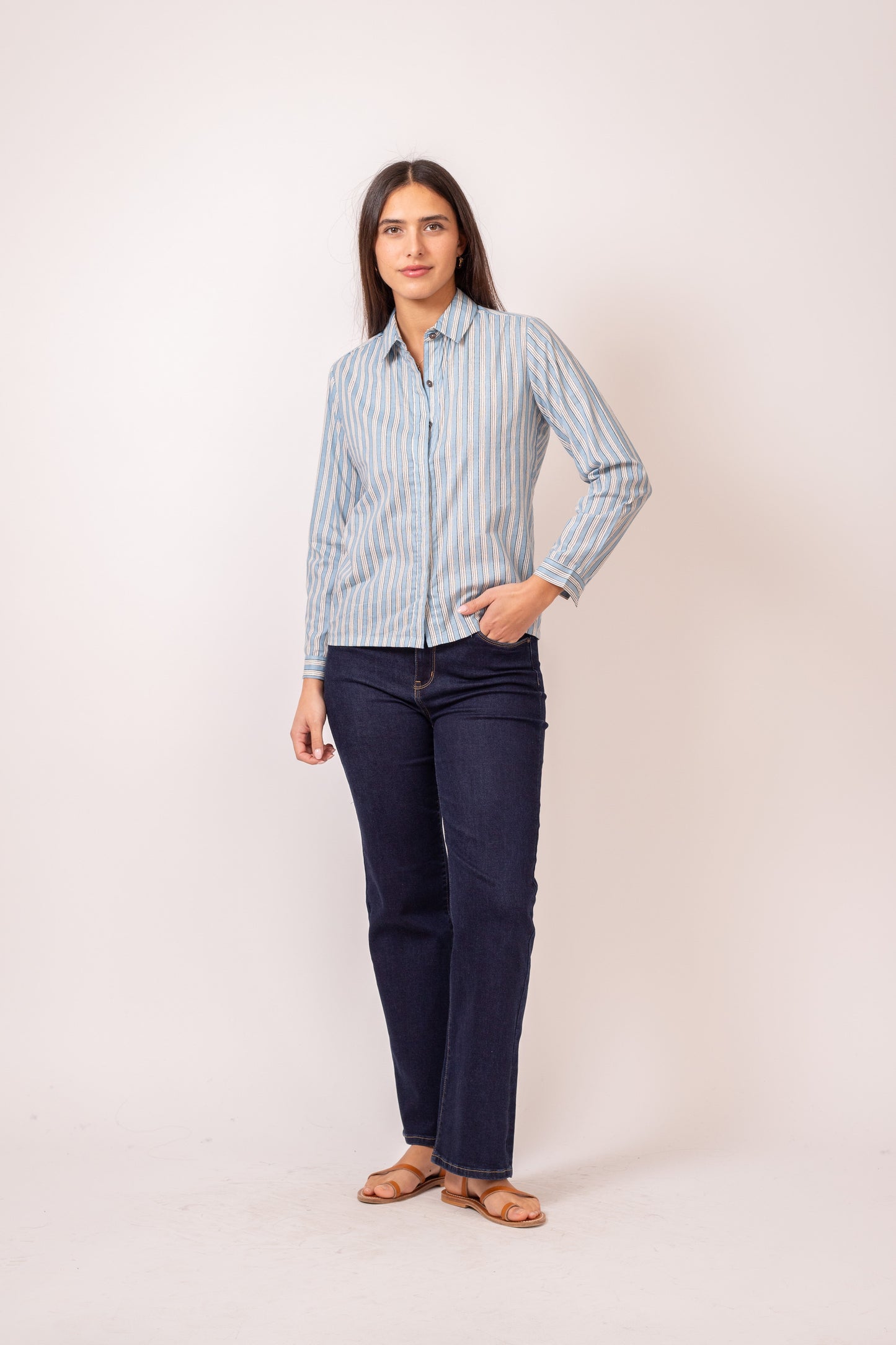 CHEMISE HIDEKI OSAKA BLEU
