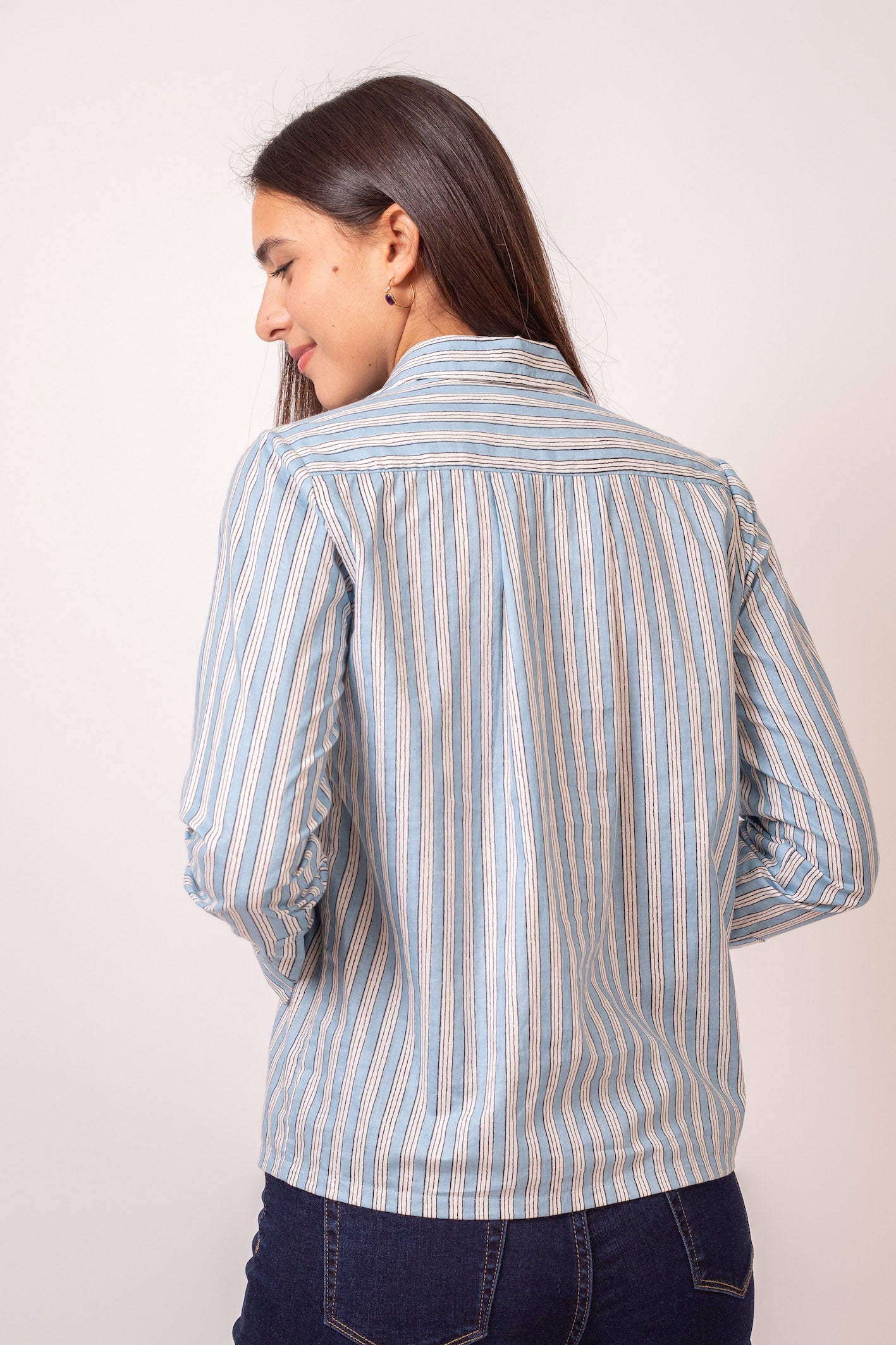 CHEMISE HIDEKI OSAKA BLEU
