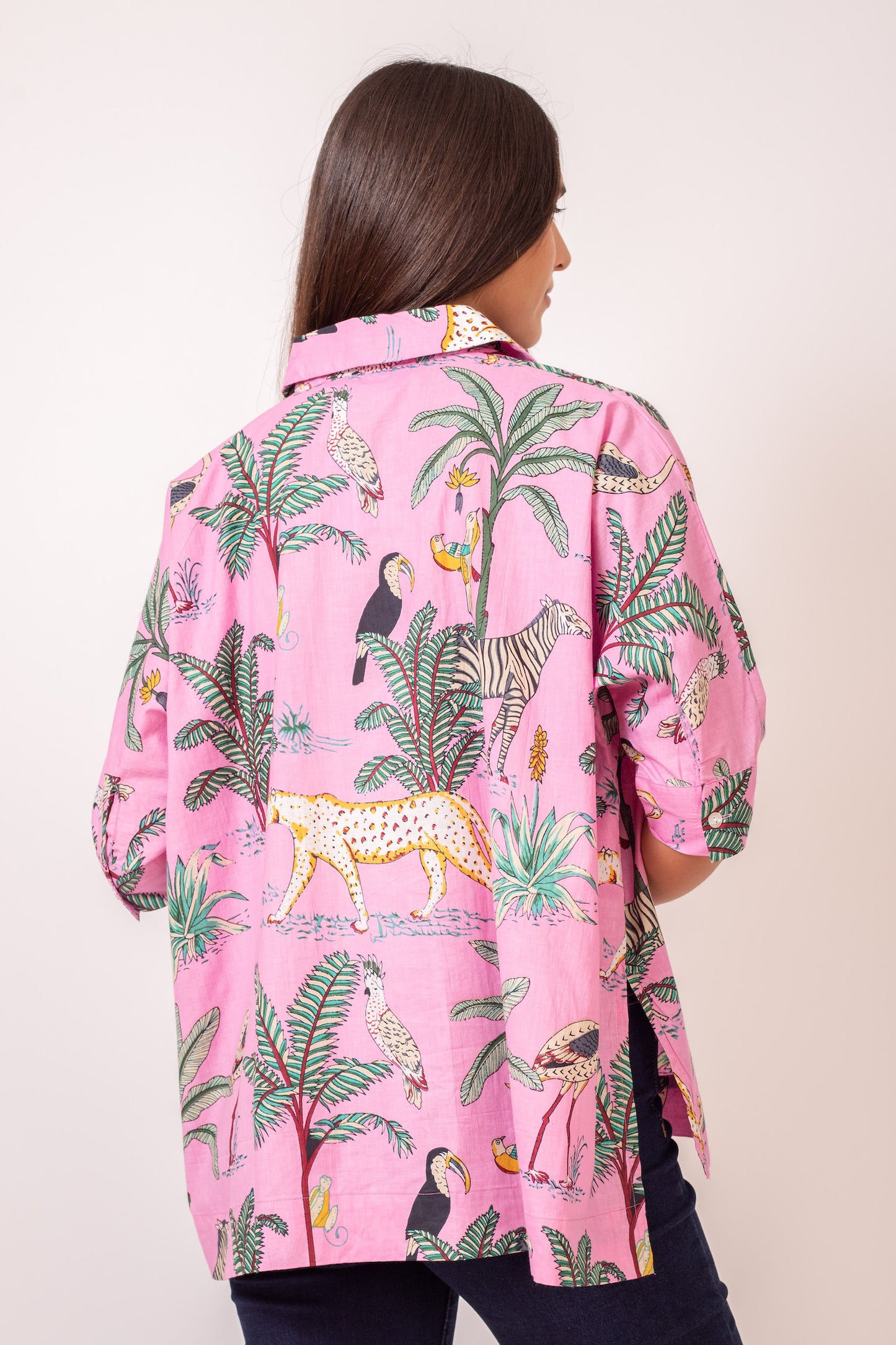 BLOUSE OVERSIZE JUNGLE ROSE