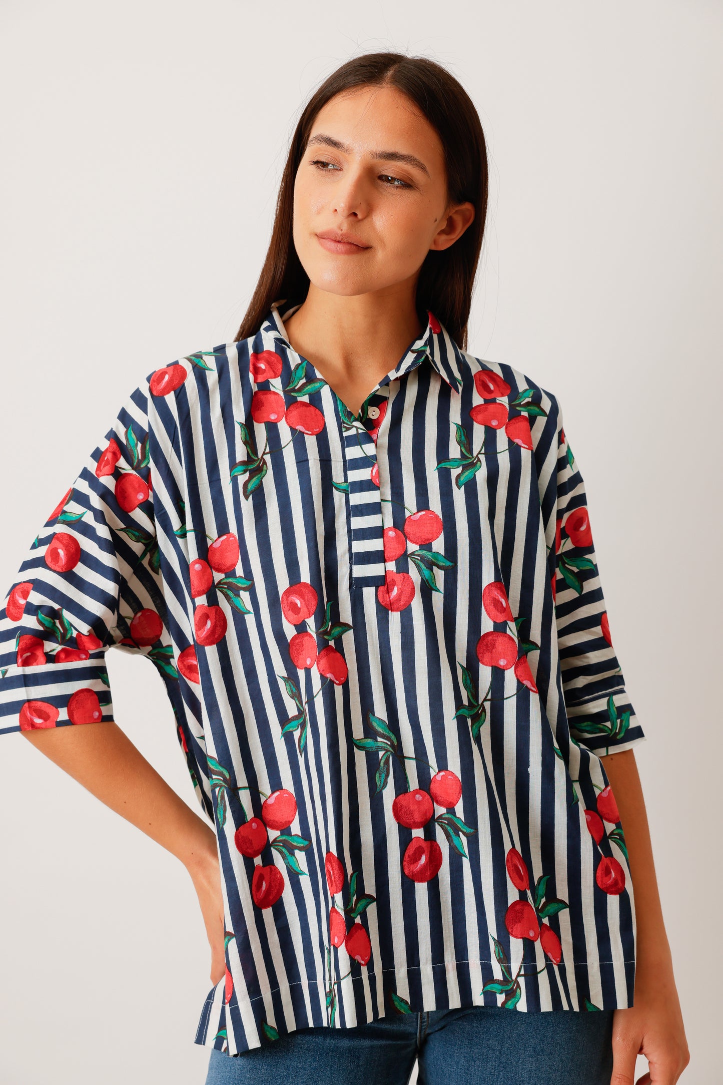 BLOUSE NOLA CERISES