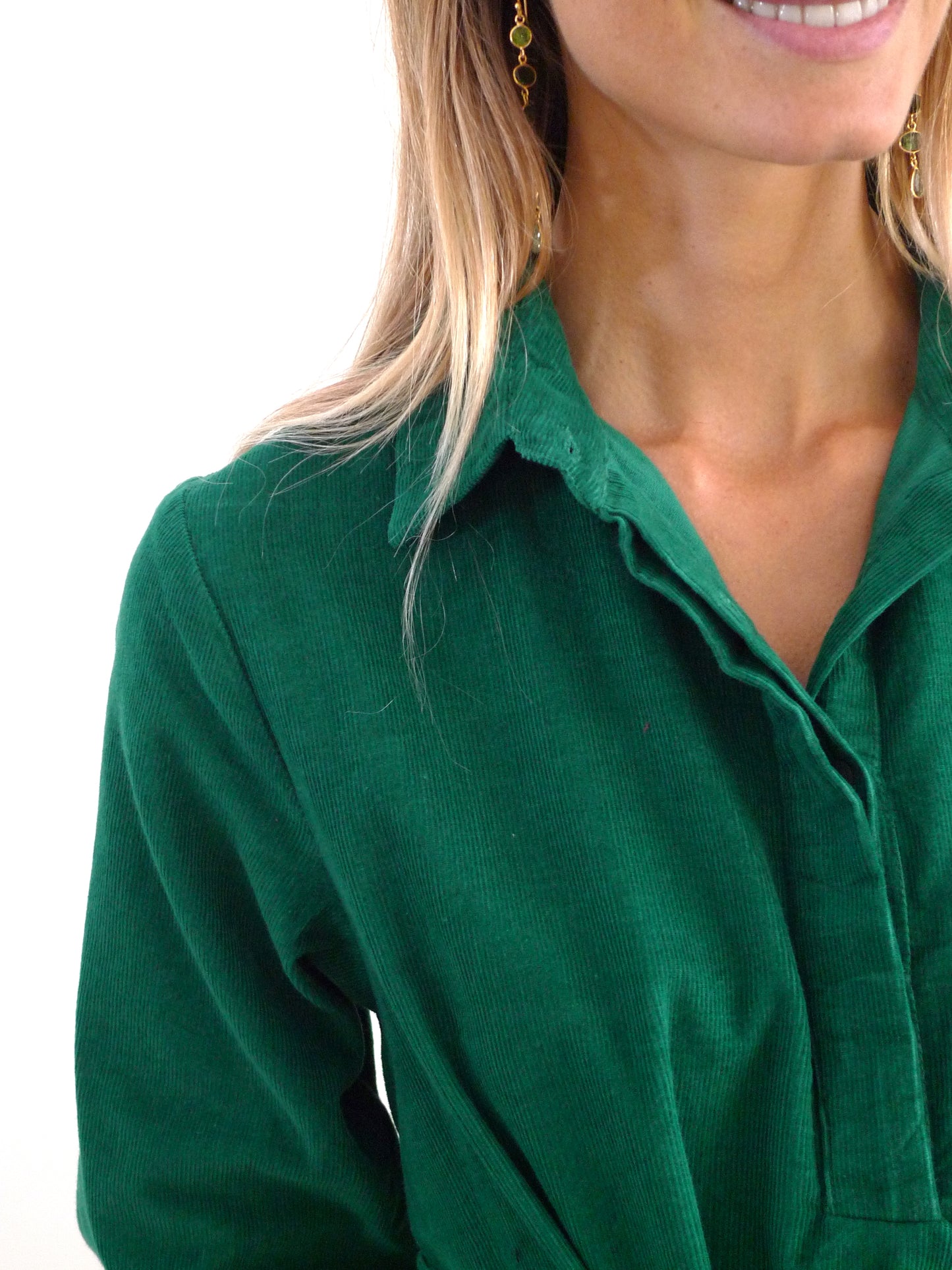 ROBE PAOLA VELOURS BLEU