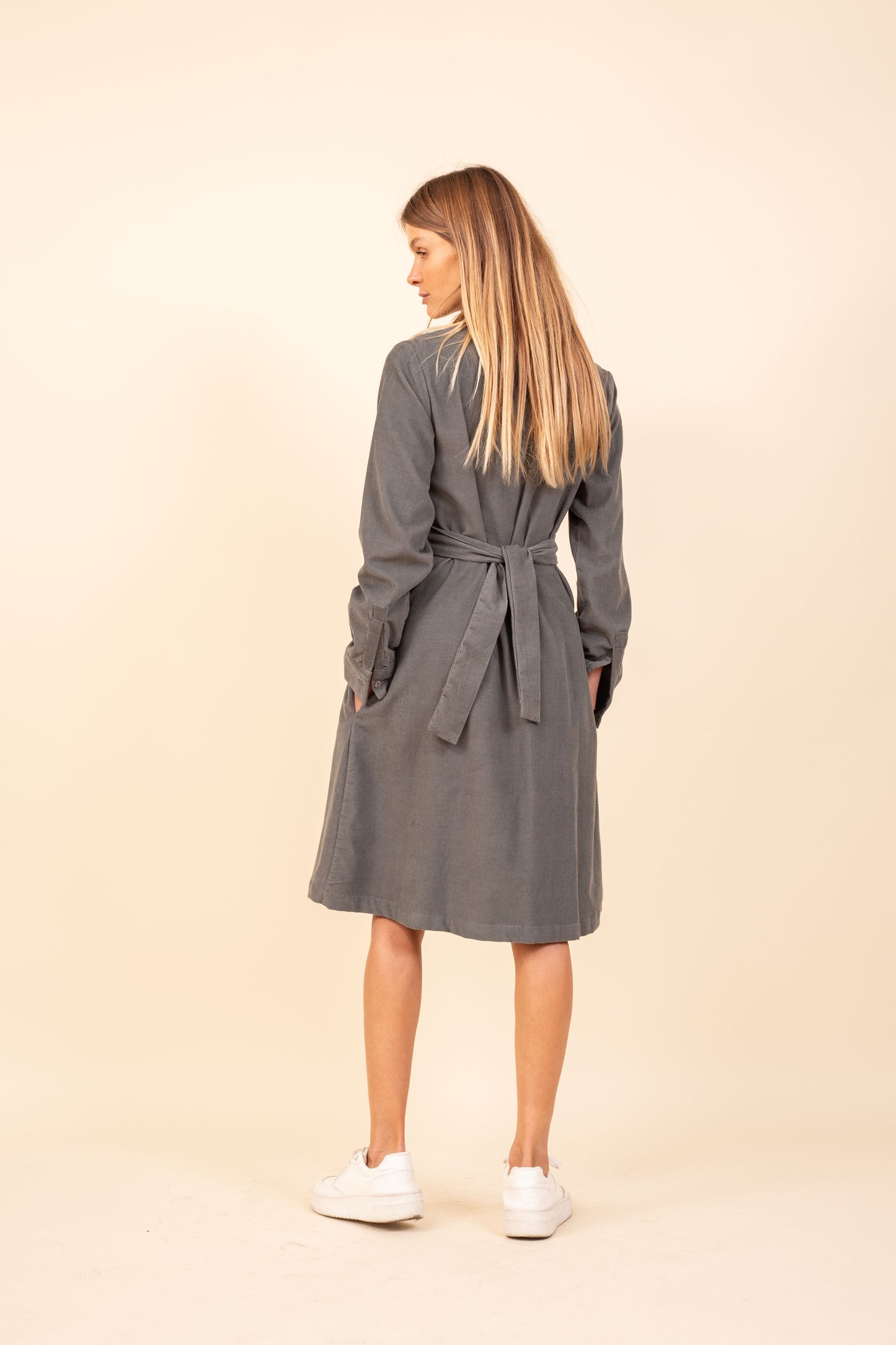ROBE PAOLA VELOURS BORDEAUX