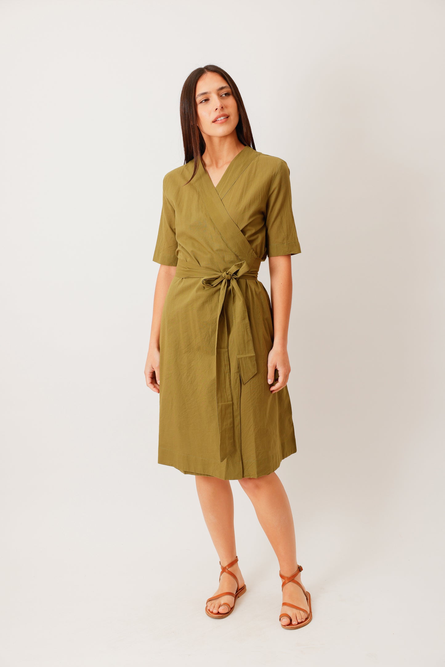ROBE WRAP KAKI