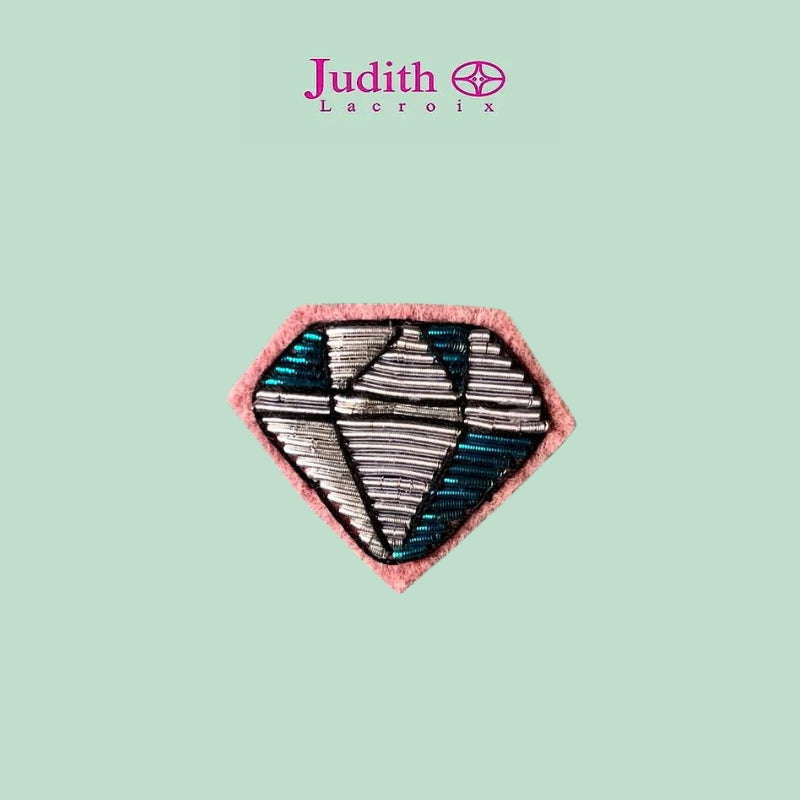 BROCHE - DIAMANT BLEU