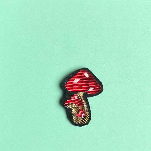 BROOCH- MUSHROOM