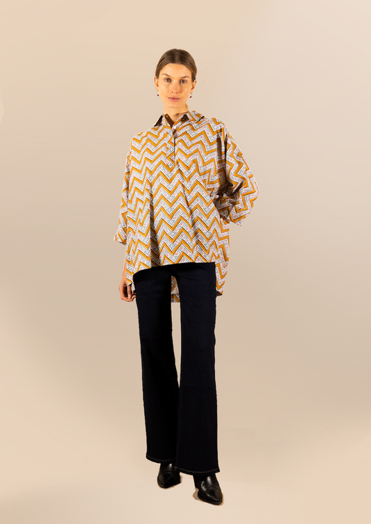 NOLA ZIGZAG BLOUSE