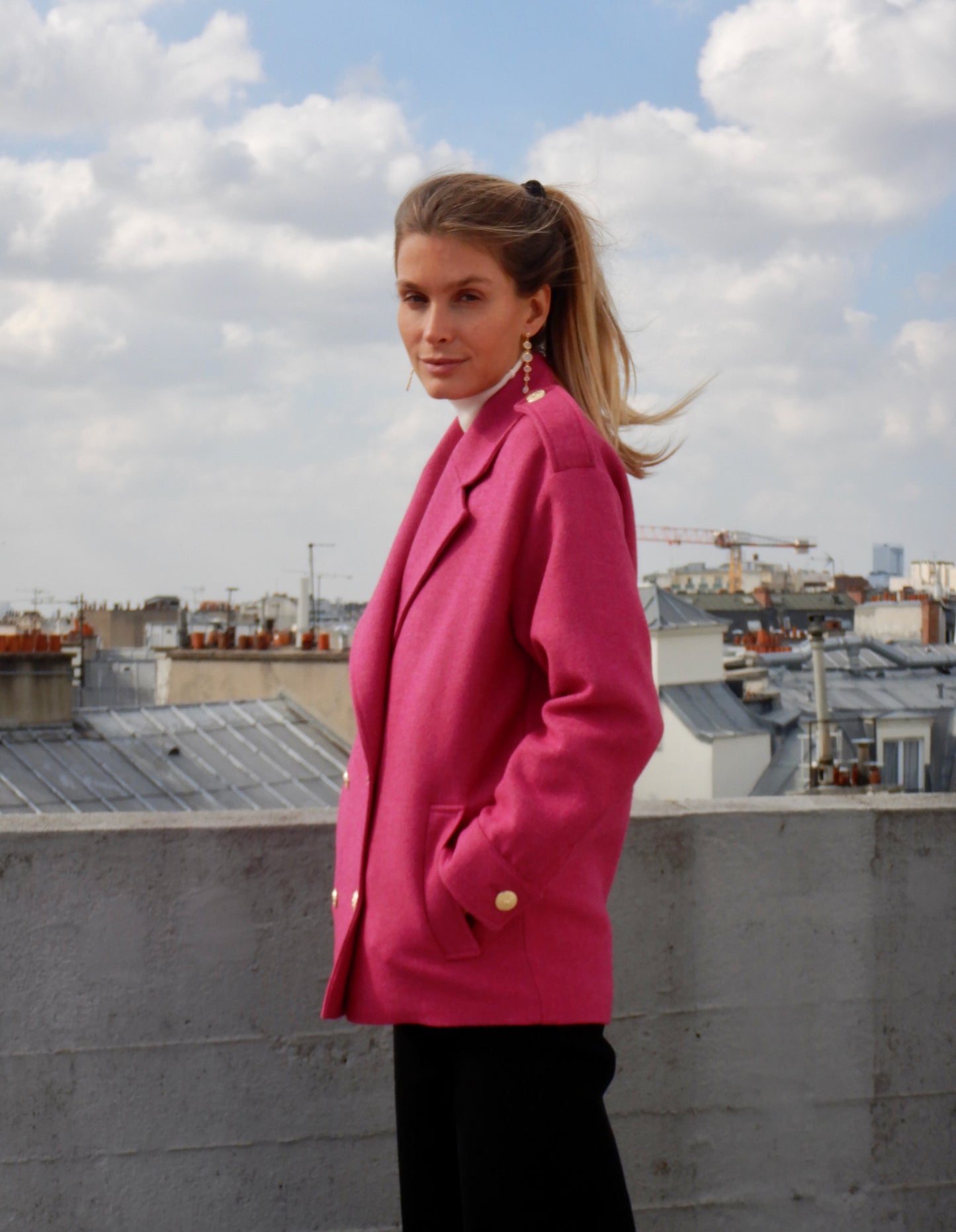 BLOUSON BALNEAIRE FUSHIA