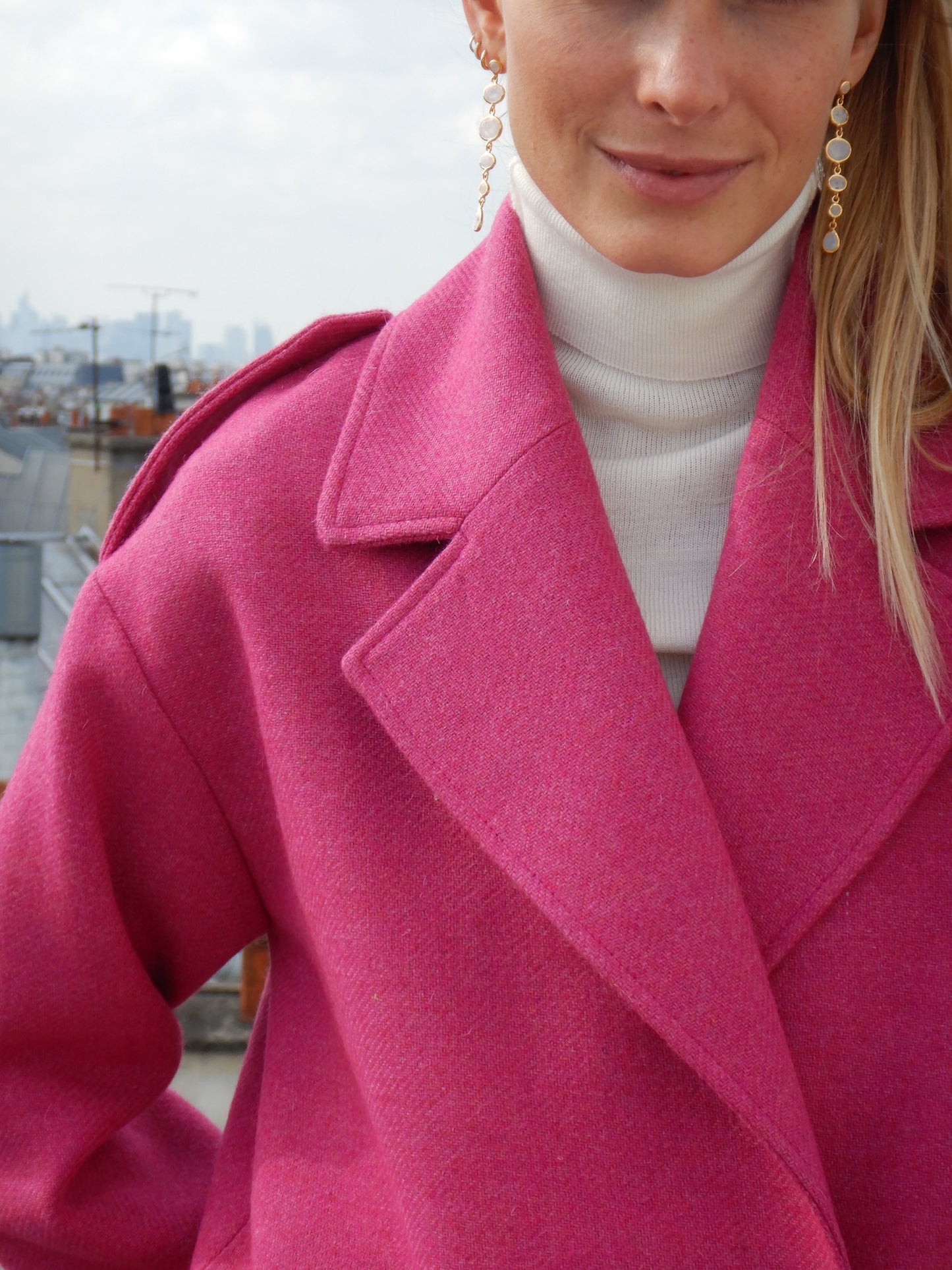 BLOUSON BALNEAIRE FUSHIA