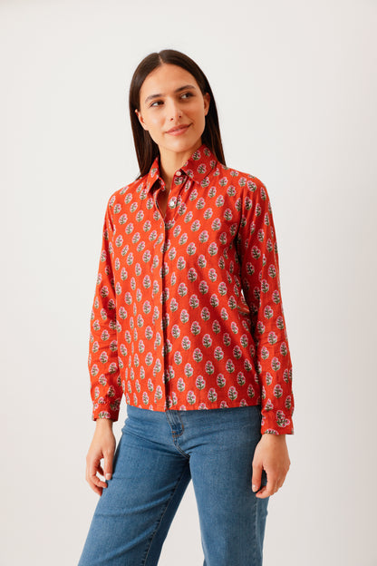 CHEMISE HIDEKI FLEUR TERRA