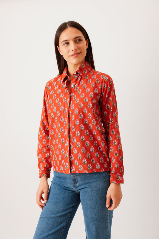CHEMISE HIDEKI FLEUR TERRA