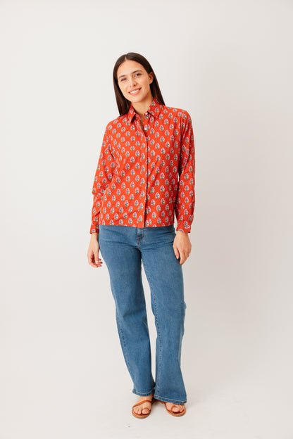 CHEMISE HIDEKI FLEUR TERRA