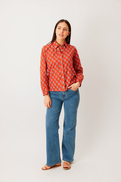 CHEMISE HIDEKI FLEUR TERRA