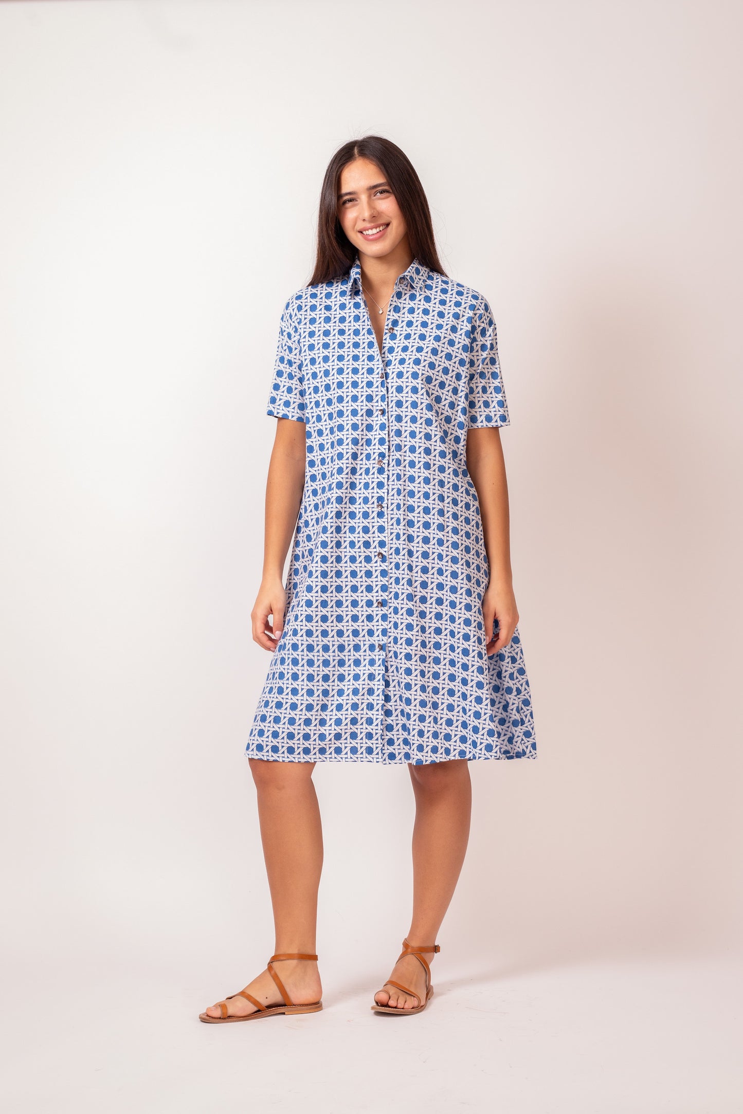 ROBE KIARA CROISY BLEU