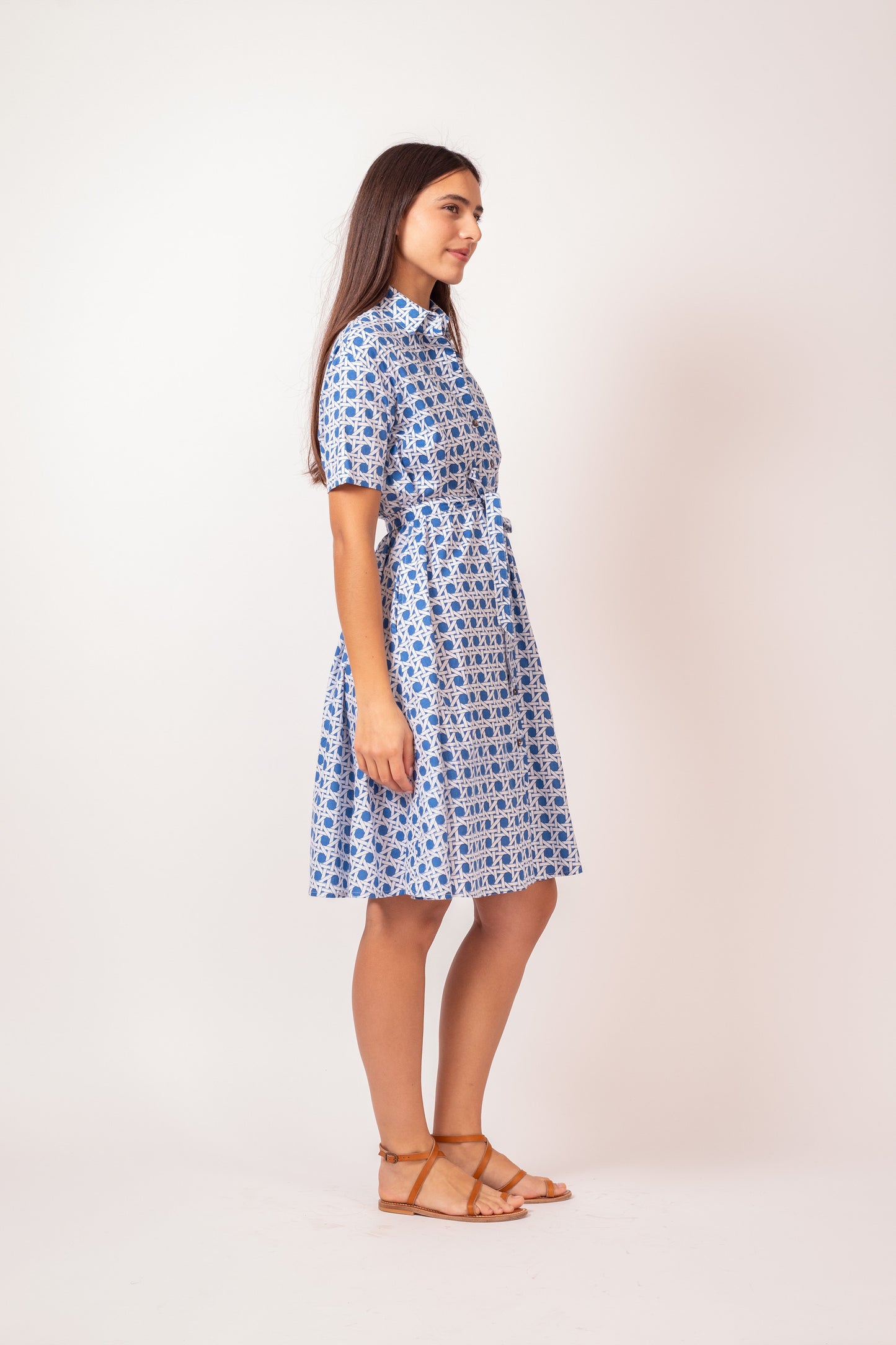 ROBE KIARA CROISY BLEU