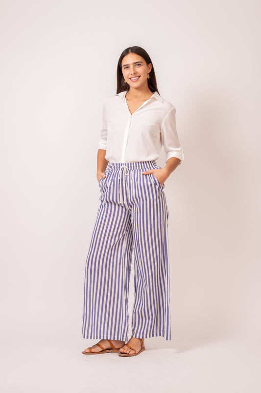 PANTALON SUNNY RAYE BLEU