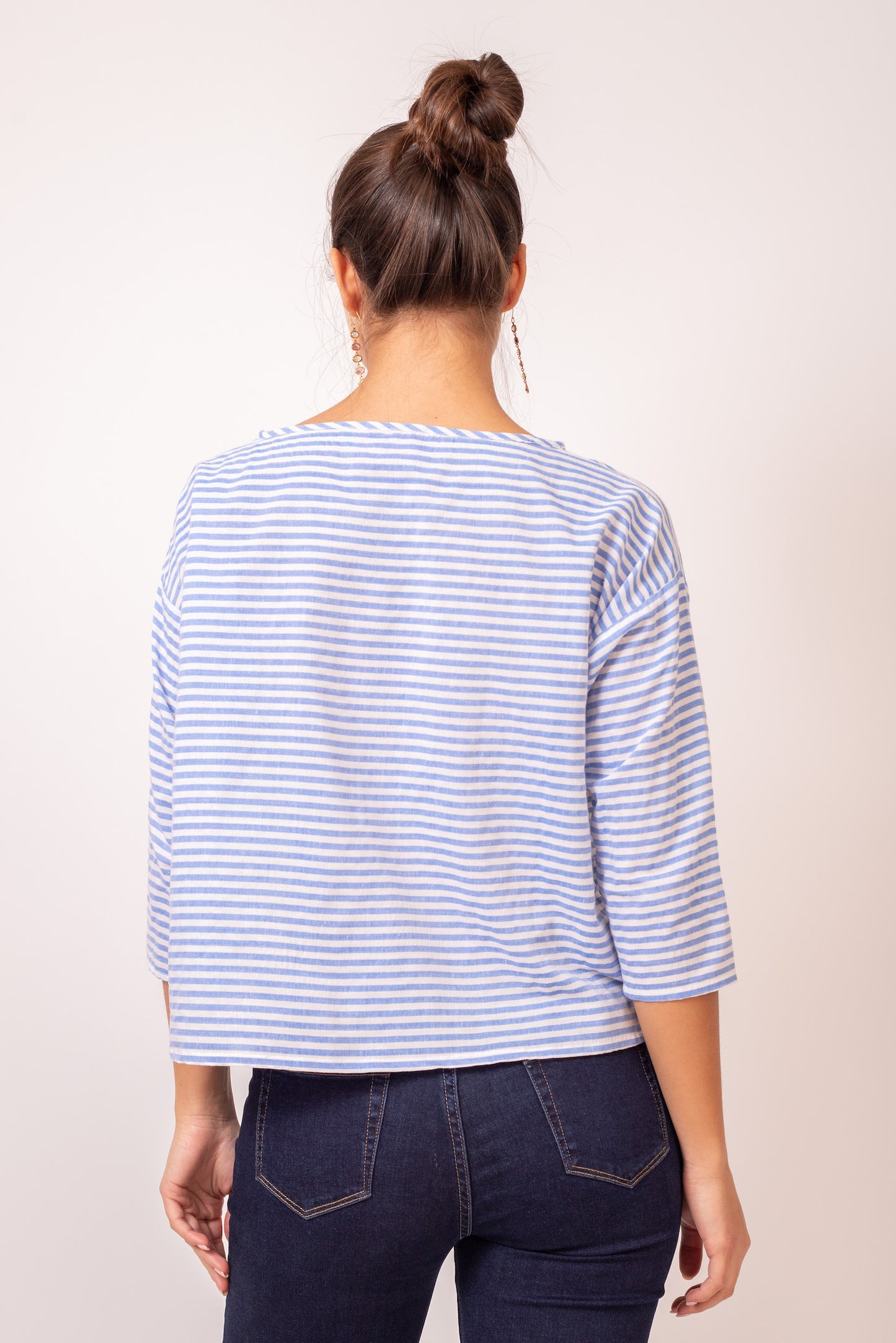 BLOUSE YOLA SEER BLEU