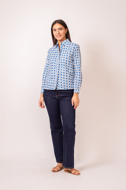 CHEMISE HIDEKI CROISY BLEU