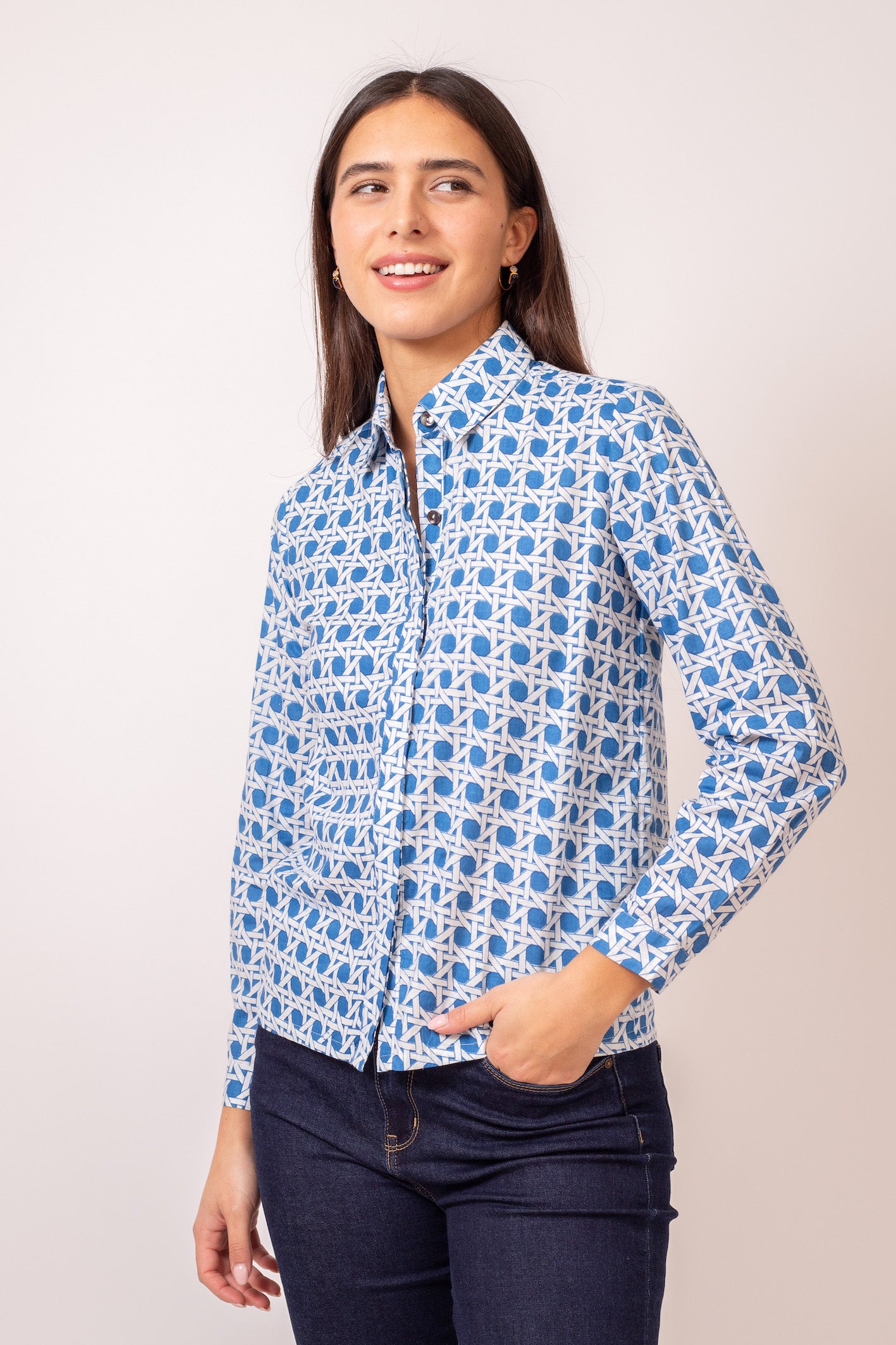 CHEMISE HIDEKI CROISY BLEU