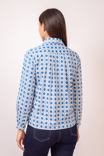 CHEMISE HIDEKI CROISY BLEU