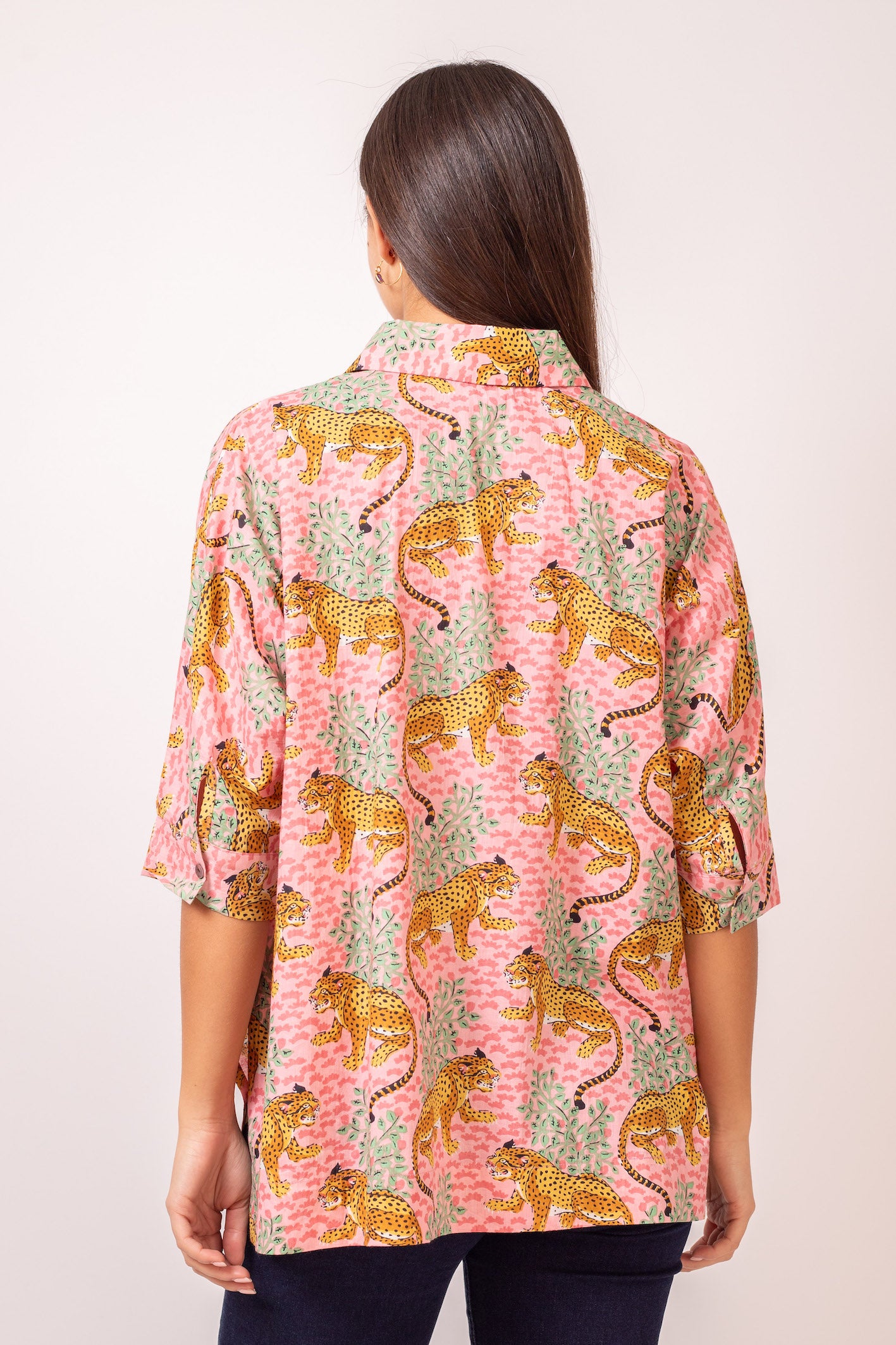 BLOUSE NOLA TIGER PINK