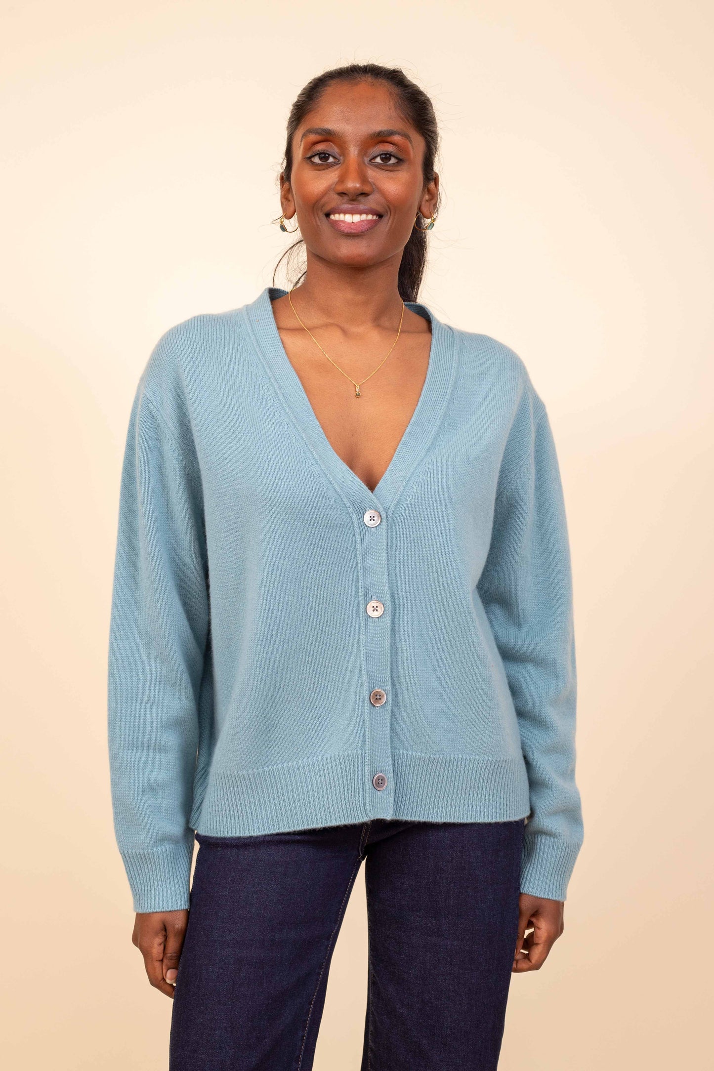 CARDIGAN MILAN AQUA