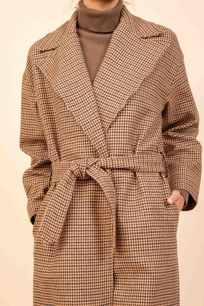 HOUNDSTOOTH MIRROR COAT