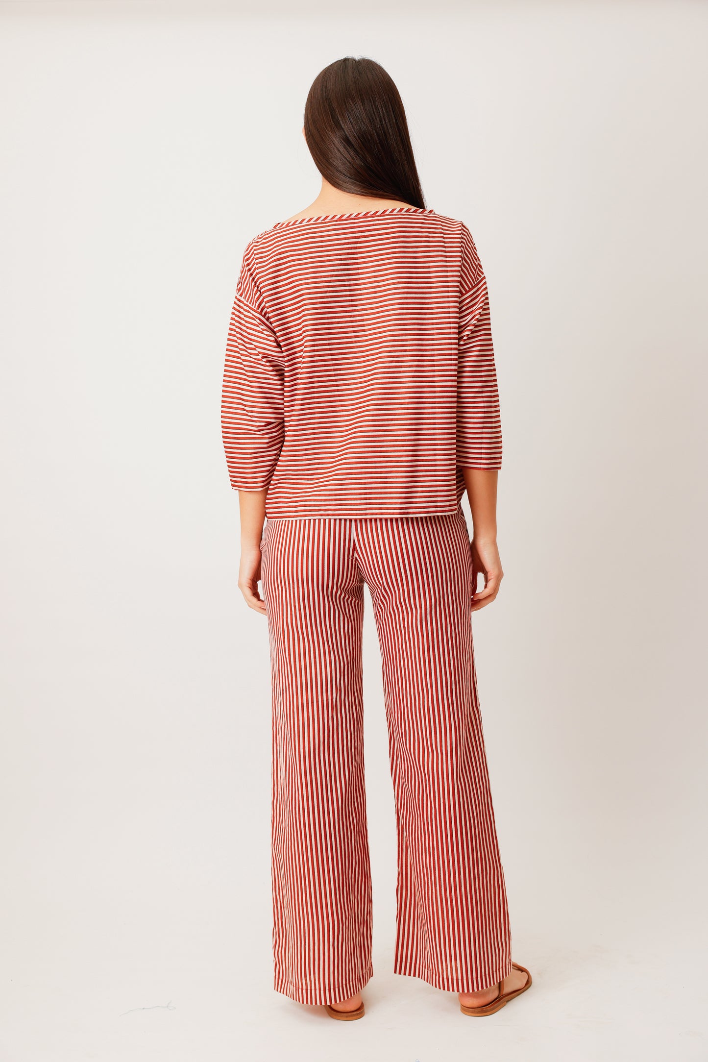 PANTALON NICE RAYURE TERRA