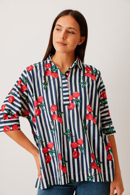 BLOUSE NOLA CERISES