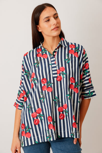 BLOUSE NOLA CERISES