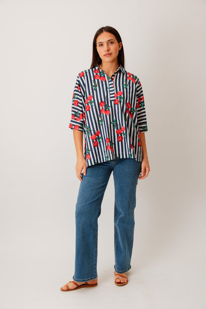 BLOUSE NOLA CERISES
