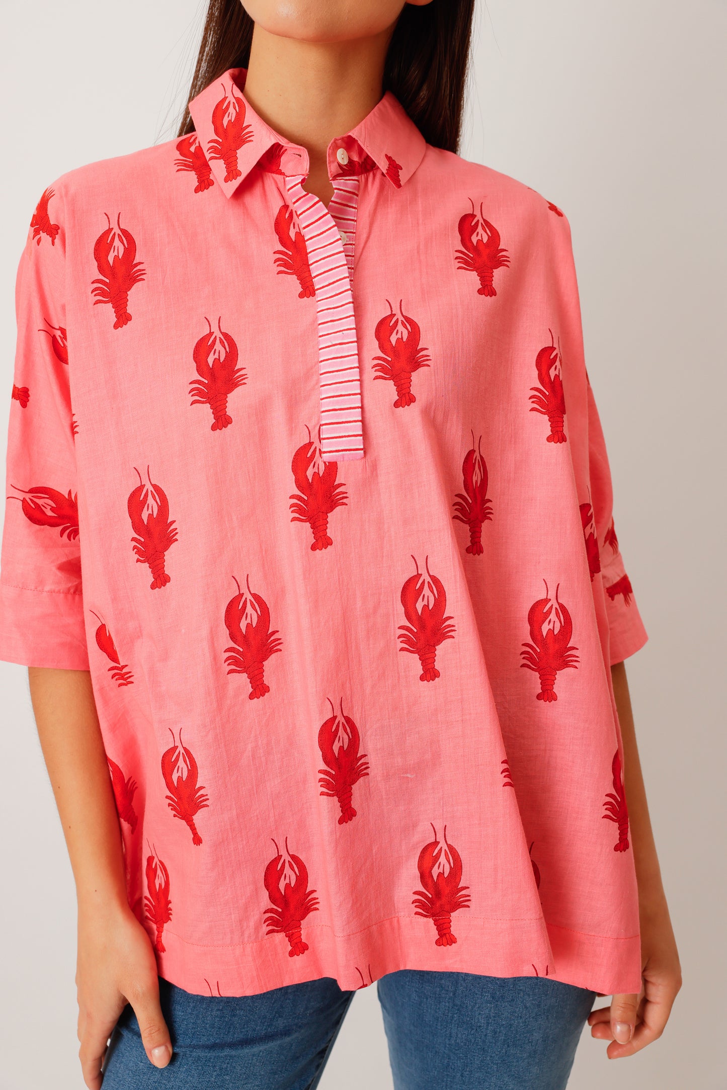 BLOUSE NOLA HOMARD ROSE