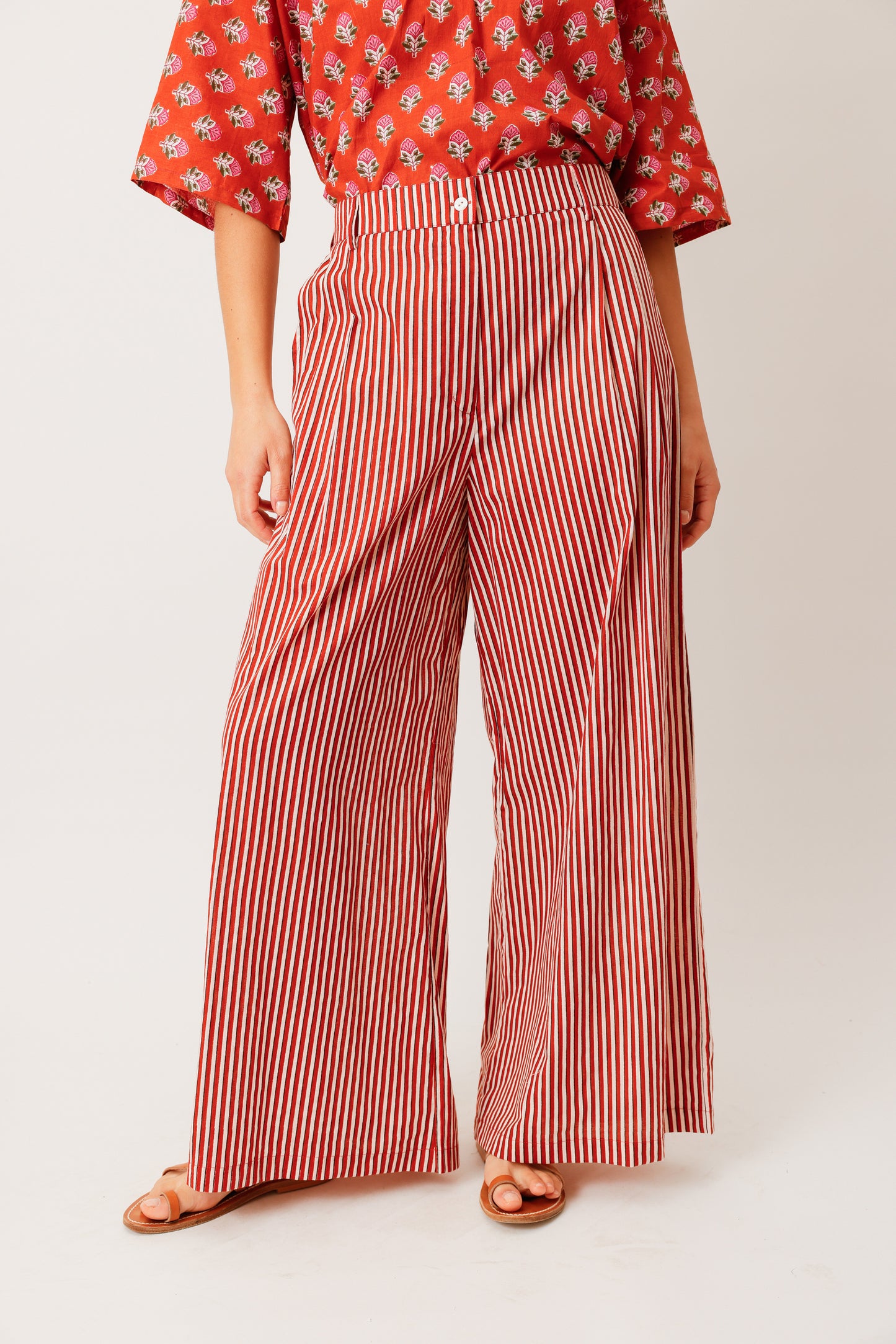 PANTALON NOUR RAYURE TERRA