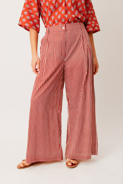 PANTALON NOUR RAYURE TERRA