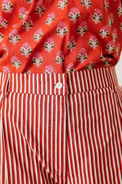 PANTALON NOUR RAYURE TERRA