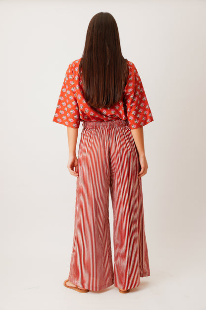 PANTALON NOUR RAYURE TERRA