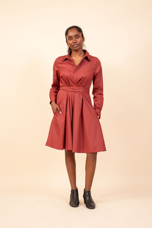 ROBE PAOLA TERRACOTTA