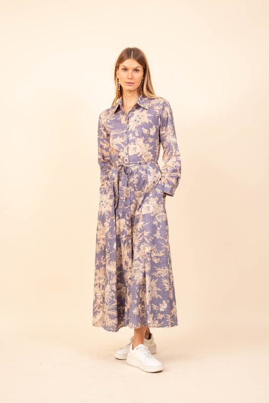 ROBE SHANTI FLEUR MAUVE