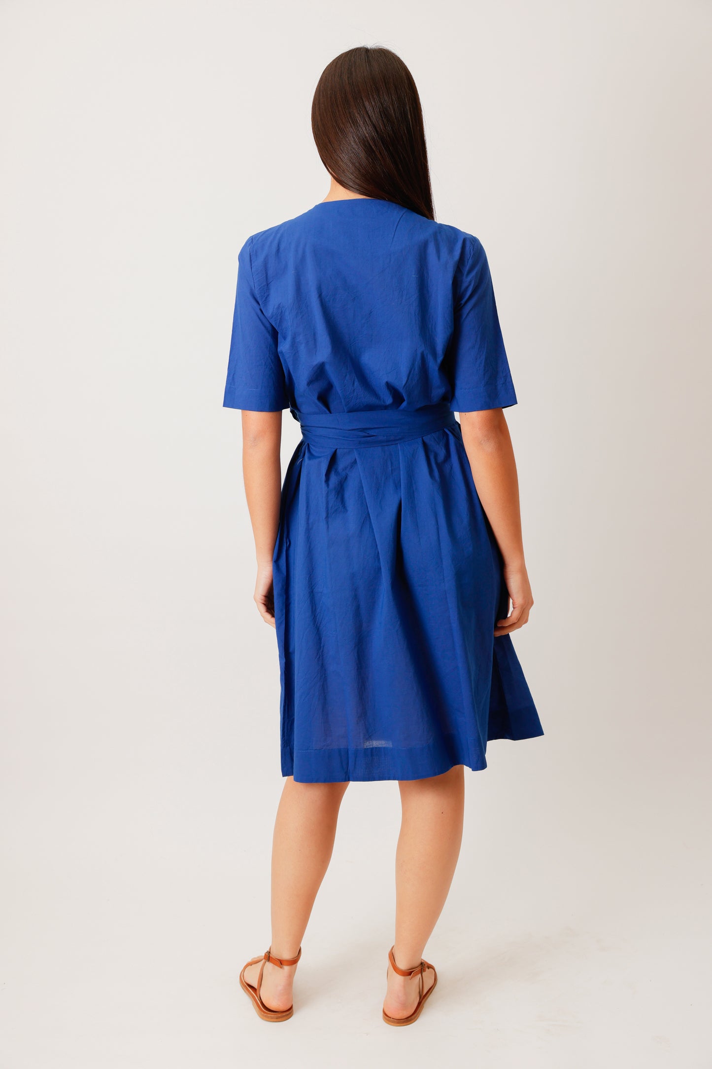 ROBE WRAP BLEU