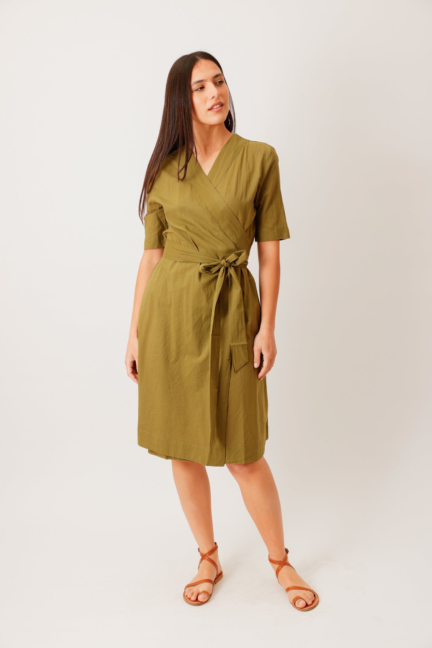 ROBE WRAP KAKI