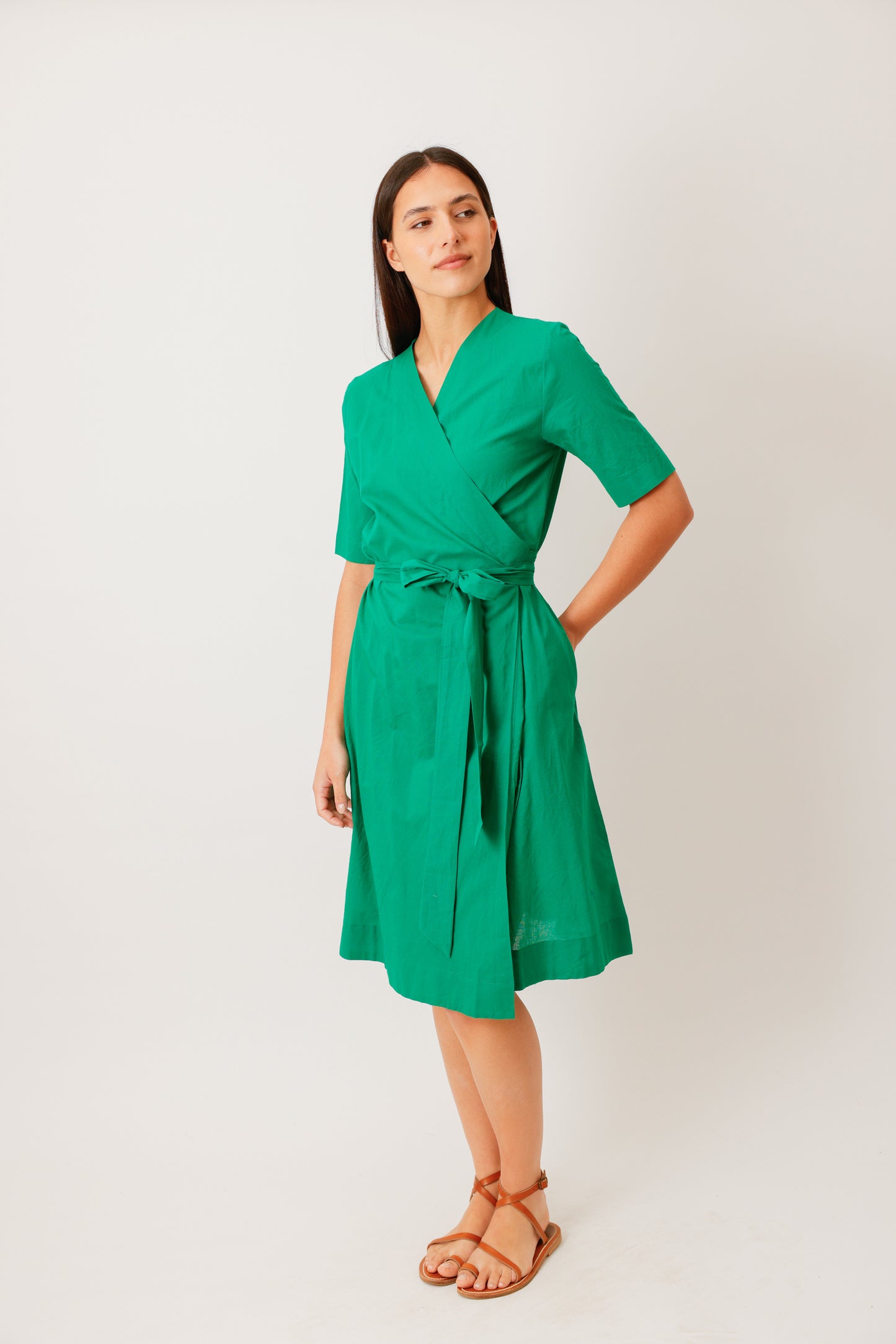 ROBE WRAP VERT VIF