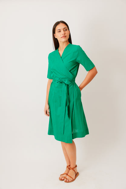 ROBE WRAP VERT VIF
