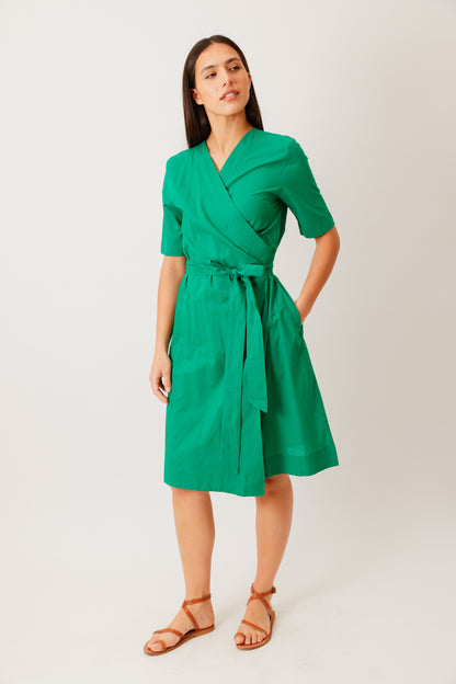 ROBE WRAP VERT VIF