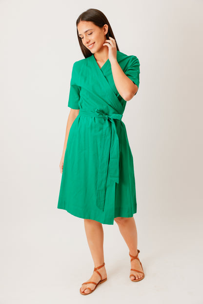 ROBE WRAP VERT VIF