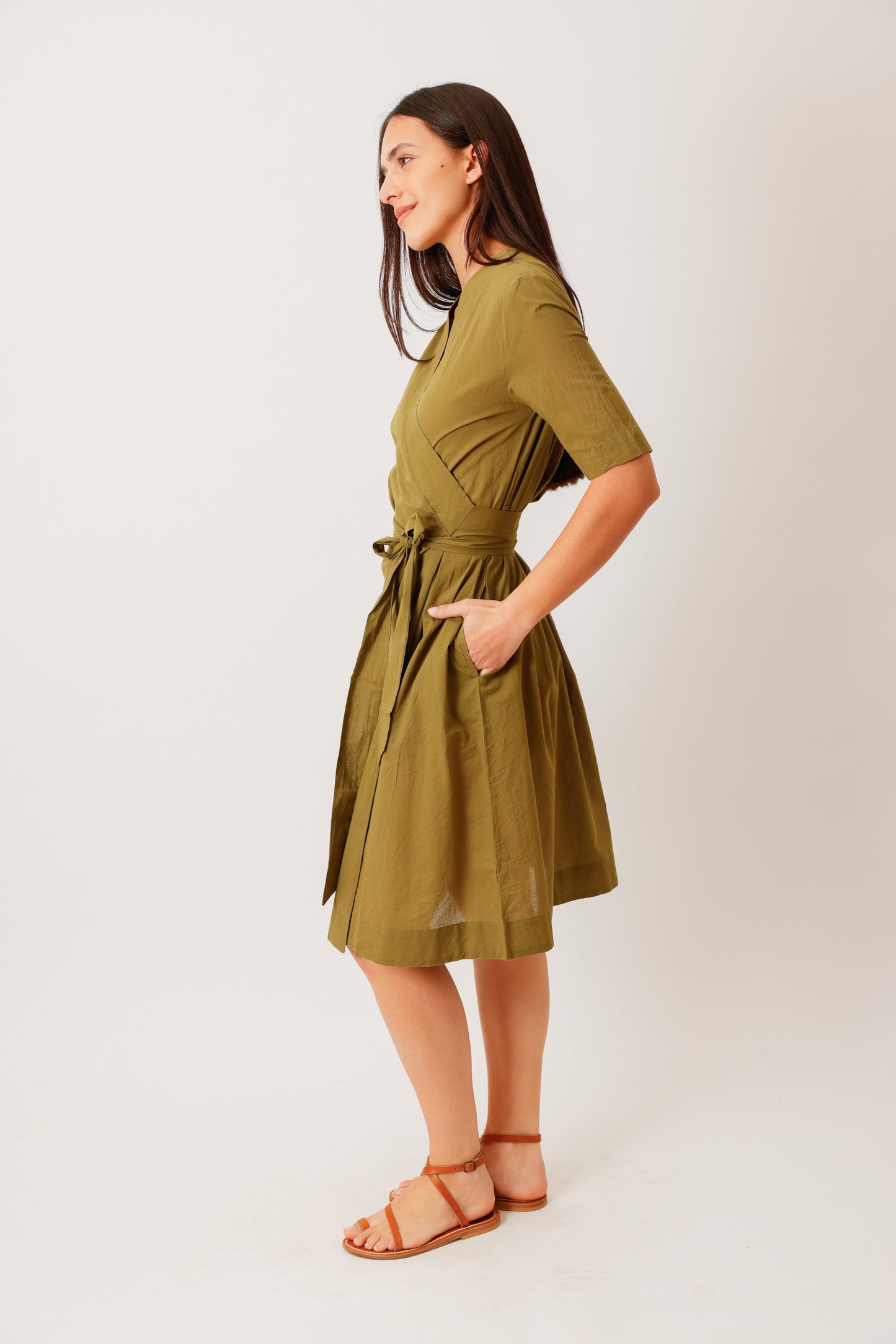 ROBE WRAP KAKI
