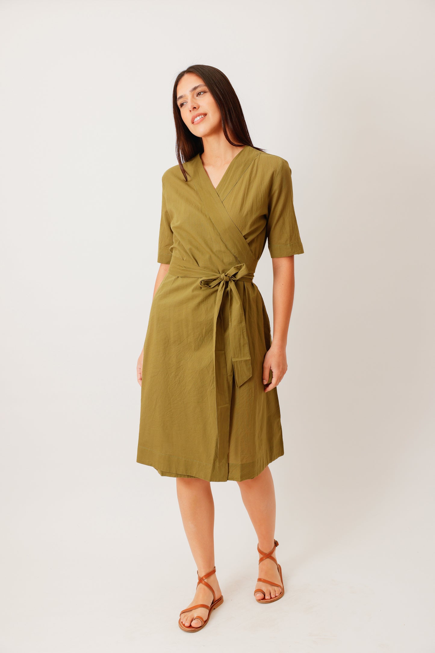 ROBE WRAP KAKI